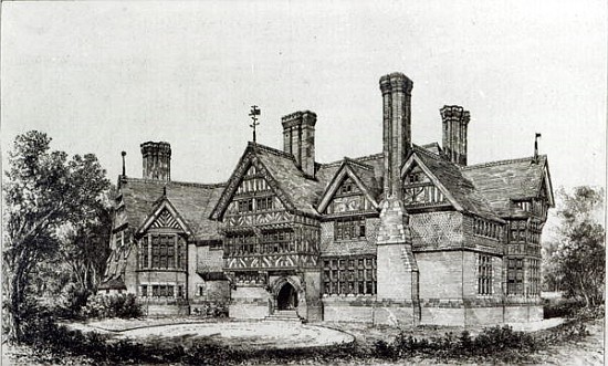 House recently erected at Harrow Weald, from ''The Building News'', 6th September 1872 à (d'après) École anglaise