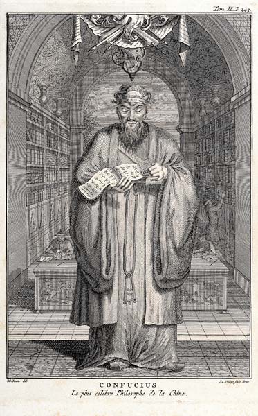 Kong-Fu-Tse, or Confucius, the Most Celebrated Philosopher of China; engraved by Henry Fletcher (fl. à (d'après) Honbleau