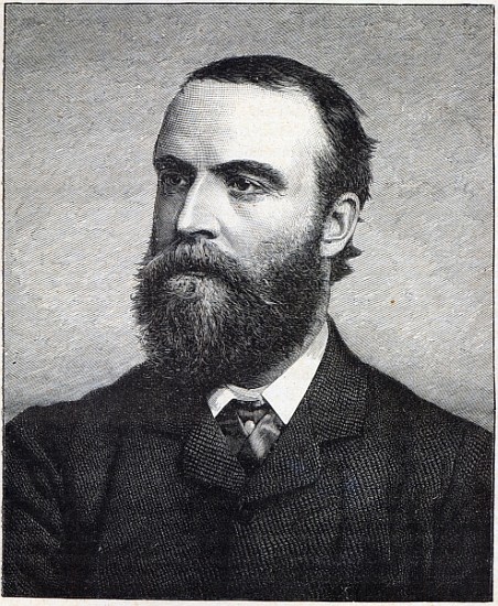 Charles Stewart Parnell, engraving after a photograph by William Lawrence à (d'après) Photographe irlandais