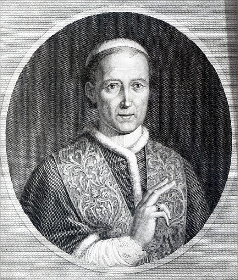 Pope Leo XII; engraved by Raffaele Persichini à (d'après) Agostino Tofanelli