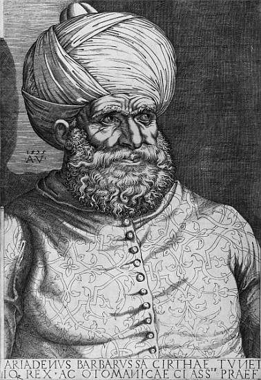 Barbarossa (Khayr ad-Din) (d.1546) 1535 à (d'après) Agostino (Agostino Veneziano) Musi