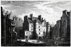 Old Tolbooth, Edinburgh; engraved by Edward Finden