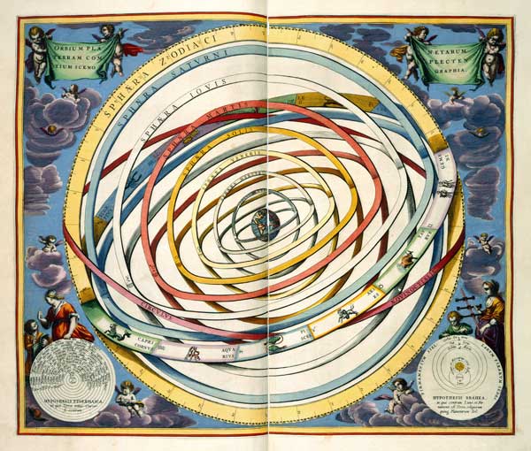 Planetary orbits, plate 18 from ''The Celestial Atlas, or the Harmony of the Universe'' (Atlas coele à (d'après) Andreas Cellarius