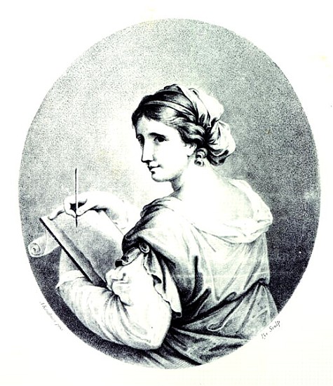 Sappho; engraved by Pye à (d'après) Angelica Kauffmann