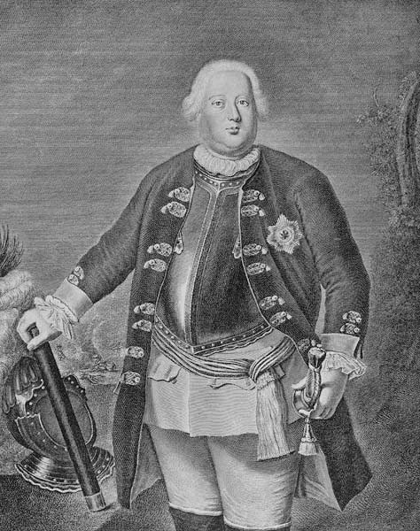 Friedrich Wilhelm I, King of Prussia à (d'après) Antoine Pesne