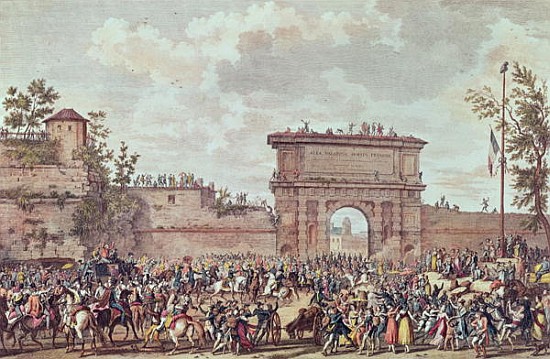 The Entry of the French into Milan, 25 Floreal An IV (14th May 1796) à (d'après) Antoine Charles Horace (Carle) Vernet