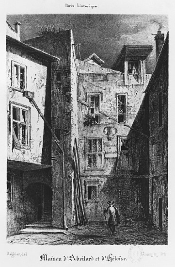 The House of Heloise and Abelard, illustration from ''Paris historique'', à (d'après) Auguste Jacques Regnier