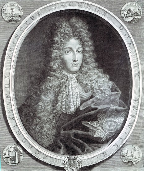 James Fitzjames, Duke of Berwick ; engraved by Pierre Drevet, 1693 (etching & engraving) à (d'après) Benedetto Gennari
