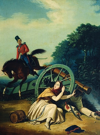 Scene from the 1812 Franco-Russian War, 1830s à (d'après) Charles de Hampeln