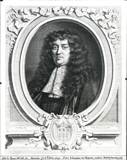 Francois-Michel Le Tellier (1643-1715) Marquis of Louvois; engraved by Jacques van Schuppen à (d'après) Claude Lefebvre