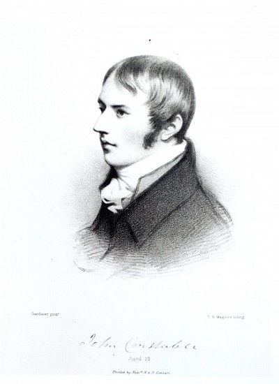 John Constable, aged 20; engraved by Thomas Herbert Maguire à (d'après) Daniel Gardner