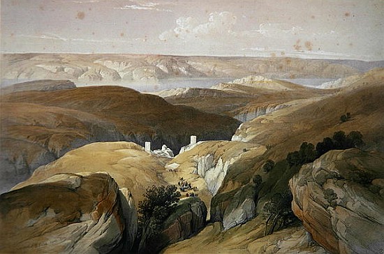 Convent of St. Saba, April 1839, from Volume II of ''The Holy Land'' à (d'après) David Roberts
