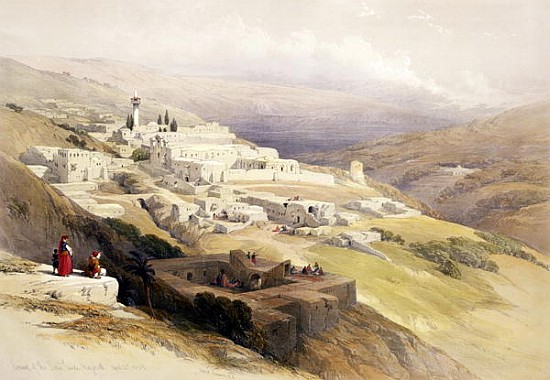 Convent of the Terra Santa, Nazareth, April 21st 1839, plate 30 from Volume I of ''The Holy Land'';  à (d'après) David Roberts