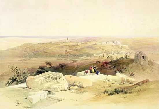 Gaza, March 21st 1839, plate 59 from Volume II of ''The Holy Land''; engraved by Louis Haghe (1806-8 à (d'après) David Roberts