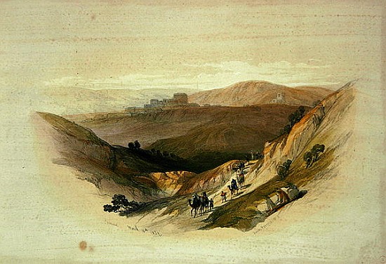 Ruins of Semua, 16th March 1839 from Volume 1 of ''The Holy Land'' à (d'après) David Roberts