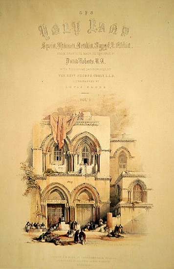 Titlepage from Volume I of ''The Holy Land''; engraved by Louis Haghe (1806-85) published in London à (d'après) David Roberts