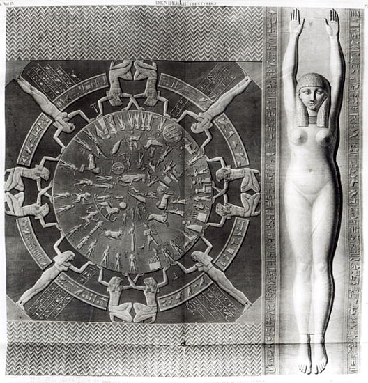 Dendera Zodiac; engraved in 1802 à (d'après) Dominique Vivant Denon