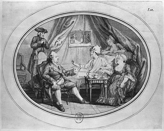 The Luncheon at Ferney, 4th July 1775 à (d'après) Dominique Vivant Denon