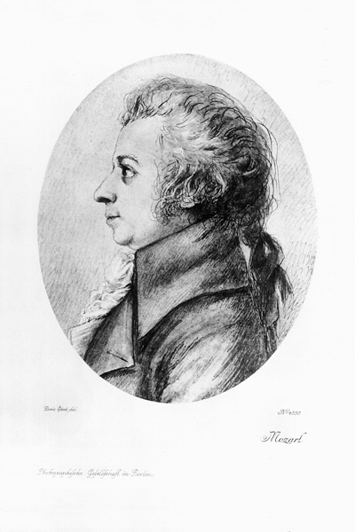 Wolfgang Amadeus Mozart à (d'après) Doris Stock