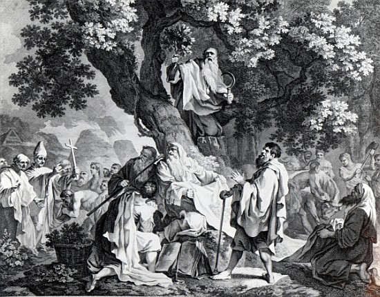 The Druids, or the Conversion of the Britons to Christianity; engraved by Simon Francois Ravenet, pr à (d'après) Francis Hayman