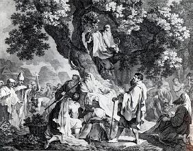 The Druids, or the Conversion of the Britons to Christianity; engraved by Simon Francois Ravenet, pr