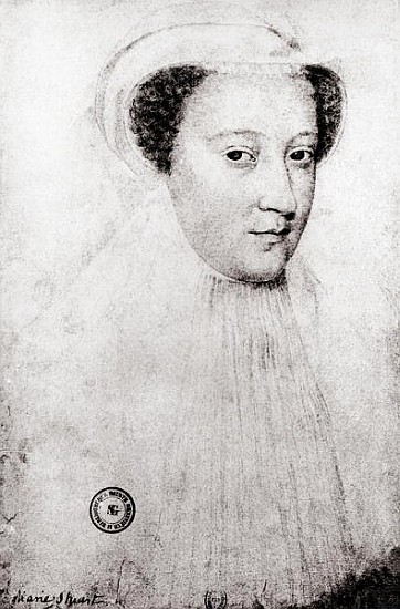 Mary, Queen of Scots (1542-87) in white mourning à (d'après) Francois Clouet