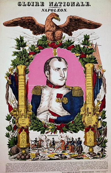 Portrait of Napoleon I (1769-1821) in commemoration of the Battle of Austerlitz, 2nd December 1805;  à (d'après) Francois Georgin