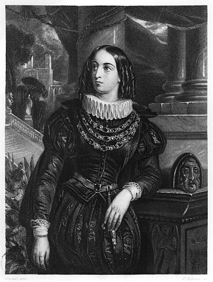 Lelia, illustration from ''Lelia'' George Sand (1804-76) ; engraved by John Henry Robinson (1796-187 à (d'après) Francois Gabriel Guillaume Lepaulle