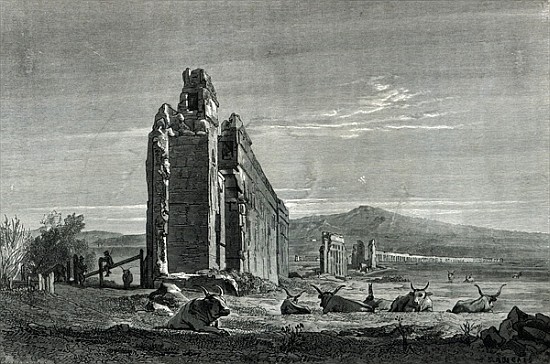 Ruins of the Aqueduct of Appius Claudius, Rome à (d'après) Francois Louis Francais