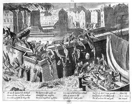 Massacre of Antorff à (d'après) Franz Hogenberg