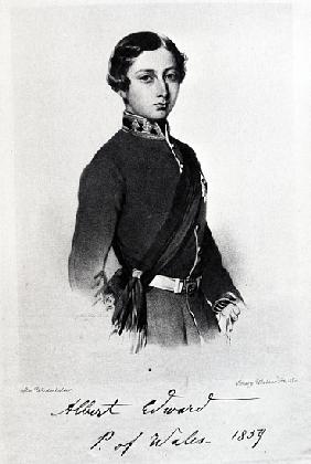 Edward, Prince of Wales; engraved by Emery Walker