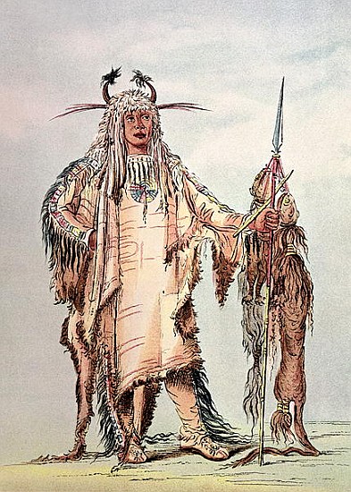 Blackfoot Indian Pe-Toh-Pee-Kiss, The Eagle Ribs à (d'après) George Catlin