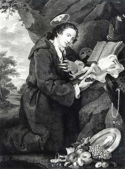 Sir Francis Dashwood (1708-81) worshipping Venus à (d'après) George Knapton