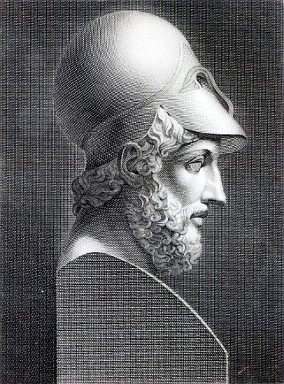 Bust of Pericles; engraved by Giuseppe Cozzi à (d'après) Giuseppe Longhi