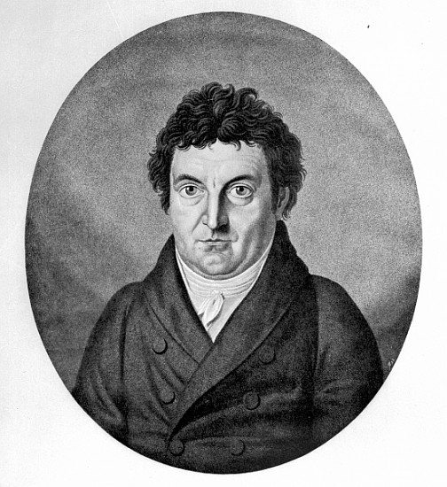 Johann Gottlieb Fichte; engraved by Johann Friedrich Jugel after a painting of 1808 à (d'après) Heinrich Anton Dahling