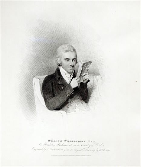 William Wilberforce; engraved by J. Vendramini à (d'après) Henry Edridge