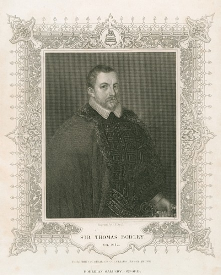 Portrait of Sir Thomas Bodley (1545-1613) à (d'après) Henry Thomas Ryall