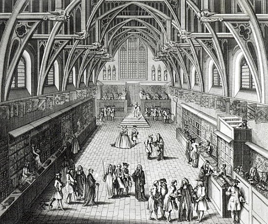 Westminster Hall, The First Day of Term, A Satirical Poem, 1797 ; engraved by C.Mosley à (d'après) Hubert Gravelot