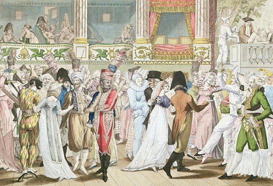 Costume Ball at the Opera, after 1800 à (d'après) Jean Francois Bosio