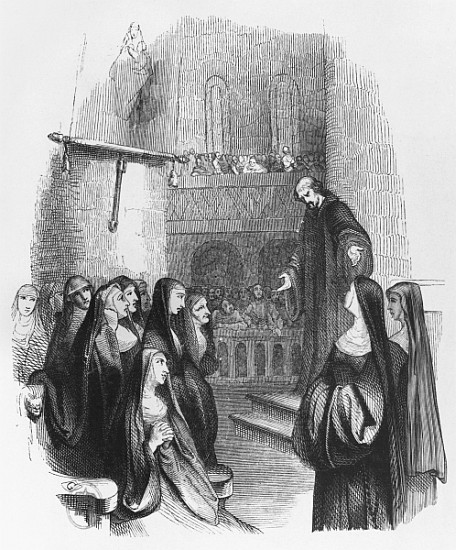 Abelard preaching at Paraclete, illustration from ''Lettres d''Heloise et d''Abelard'' à (d'après) Jean Francois Gigoux