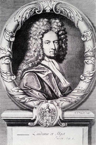Daniel Defoe; engraved by Michael Van der Gucht (1660-1725) à (d'après) Jeremiah Taverner