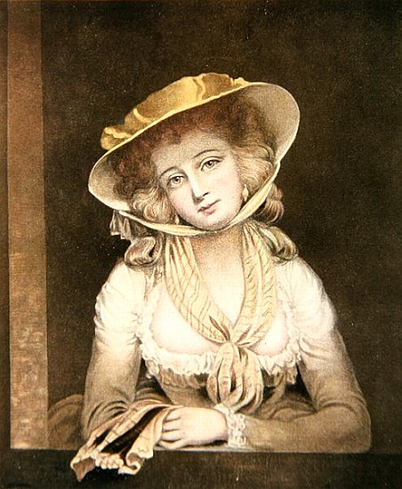 Portrait of Sophia Western; engraved by J.R. Smith à (d'après) John Hoppner