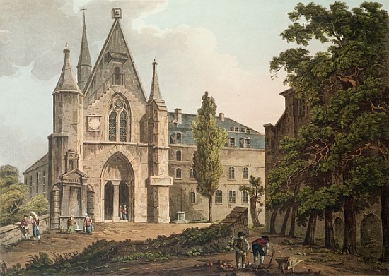 The College de Navarre in Paris; engraved by I. Hill à (d'après) John Claude Nattes