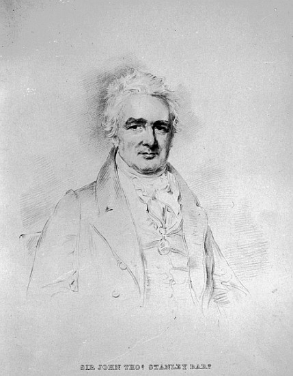 Sir John Thomas Stanley Bart, 1st Lord Stanley of Alderley; engraved by Isaac W. Slater à (d'après) Joseph Slater