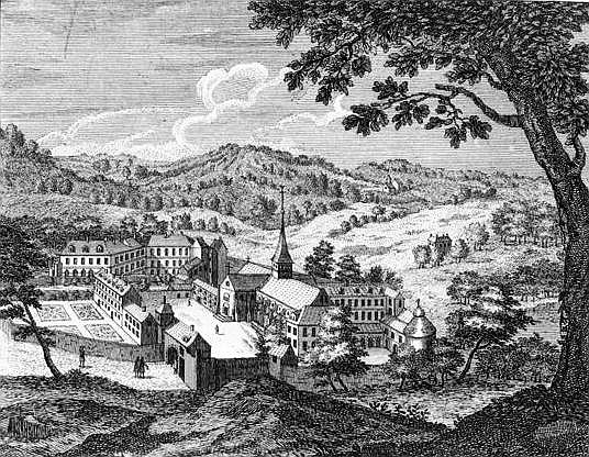 General view of the Abbey of Port-Royal des Champs à (d'après) Louise Madelaine Cochin