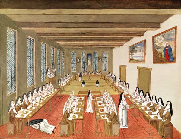 View of the Refectory, from ''L''Abbaye de Port-Royal'', c.1710 à (d'après) Louise Madelaine Cochin