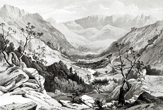 View between Senafe and Rahaguddy ; engraved by James Ferguson à (d'après) Major A.G.F. Hogg