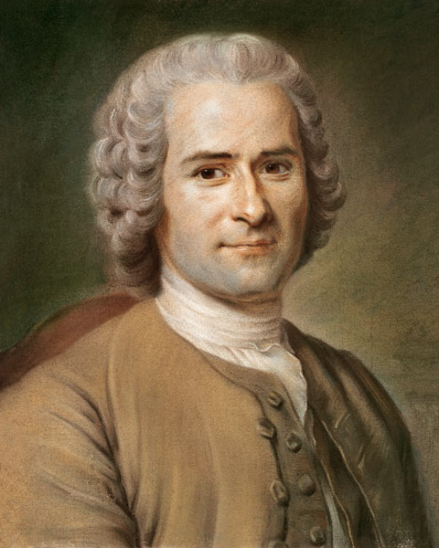Jean-Jacques Rousseau (1712-78) after 1753 à (d'après) Maurice Quentin de la Tour