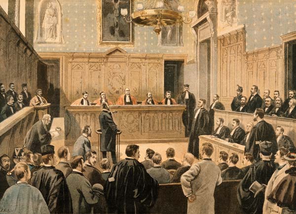 The Panama Trial, from ''Le Petit Journal''; engraved by Fortune Louis Meaulle (1844-1901) 2nd Janua à (d'après) Oswaldo Tofani