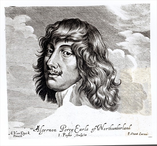 Portrait of Algernon Percy, Tenth Earl of Northumberland (1602-1668); engraved by John Payne (fl. 16 à (d'après) Sir Anthony van Dyck